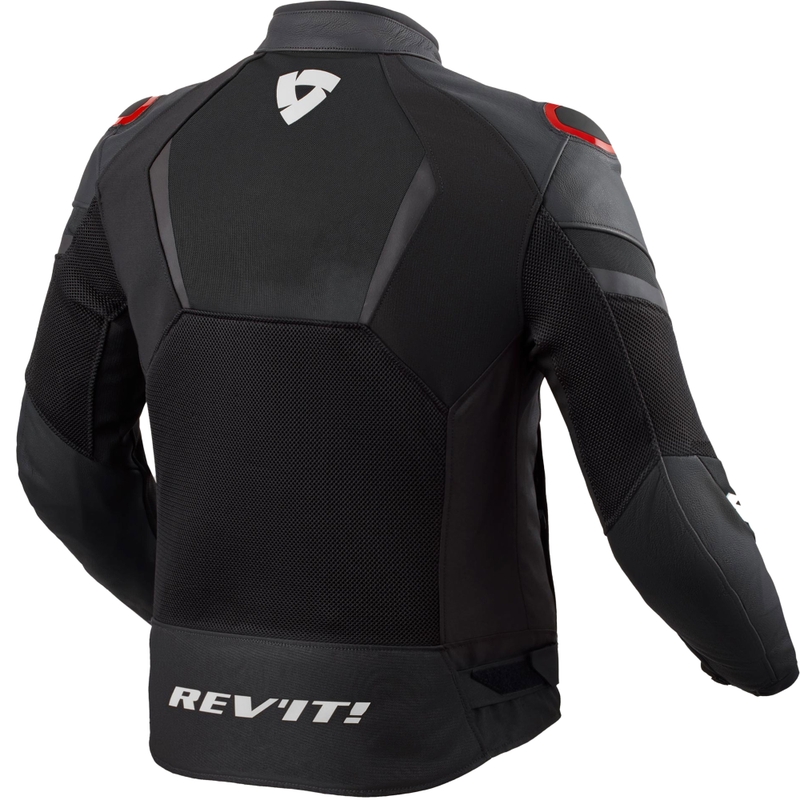 Veste moto Revit Mantis 3 H2O noir-rouge