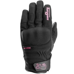 Gants moto femme Furygan Jet Lady All Season D3O® Evo noir-rose