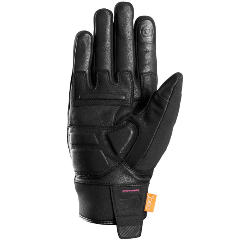 Gants moto femme Furygan Jet Lady All Season D3O® Evo noir-rose