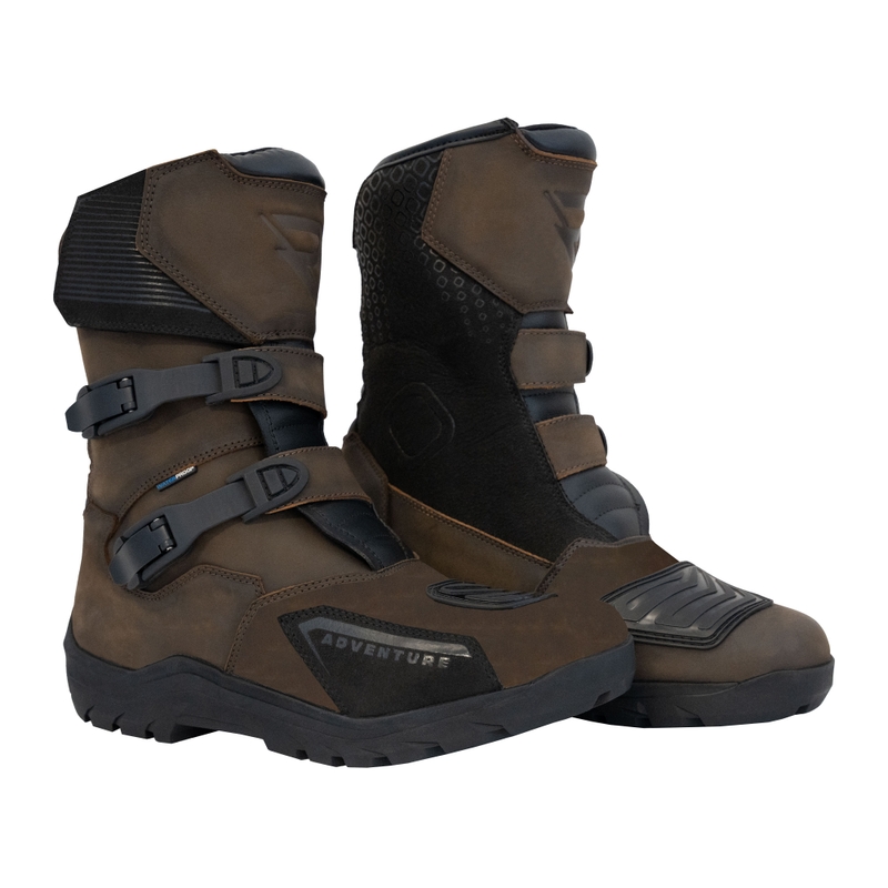 Bottes moto Street Racer Adventure Low WP marron - II. qualité