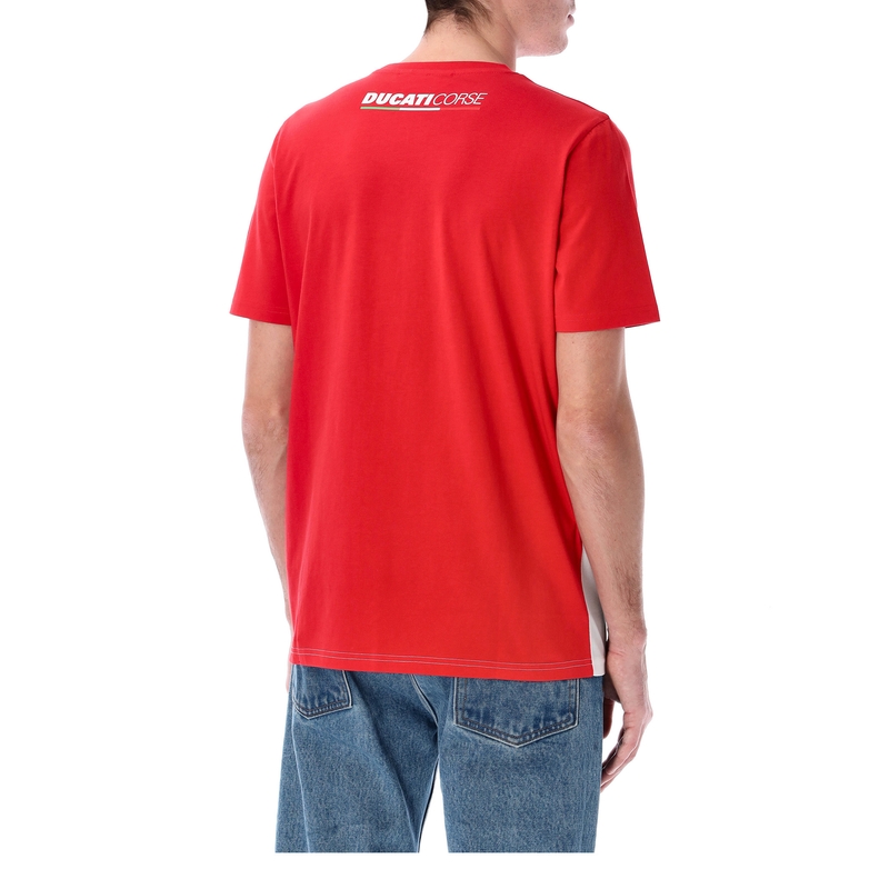 T-shirt Ducati Badge rouge-blanc