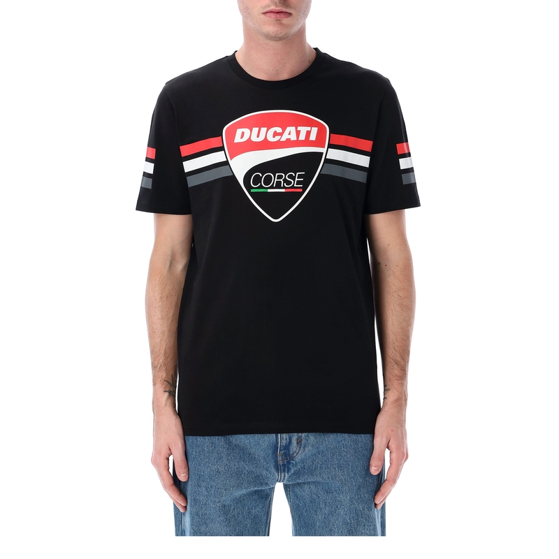 T-shirt Ducati Stripes Badge noir