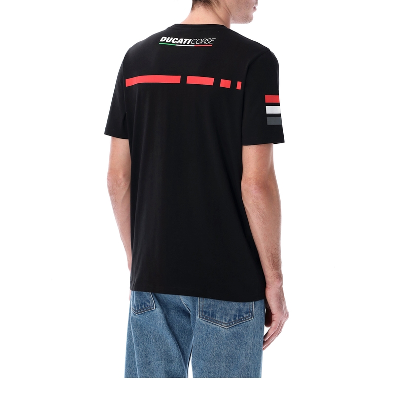 T-shirt Ducati Stripes Badge noir