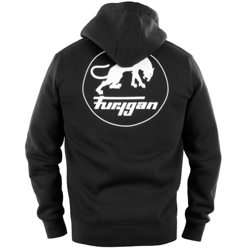 Sweat zippé Furygan Corpo Noir-Blanc