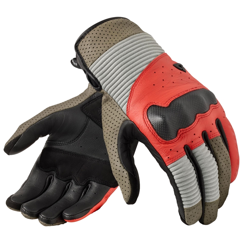 Gants de moto Revit Lewisville Sable-Rouge