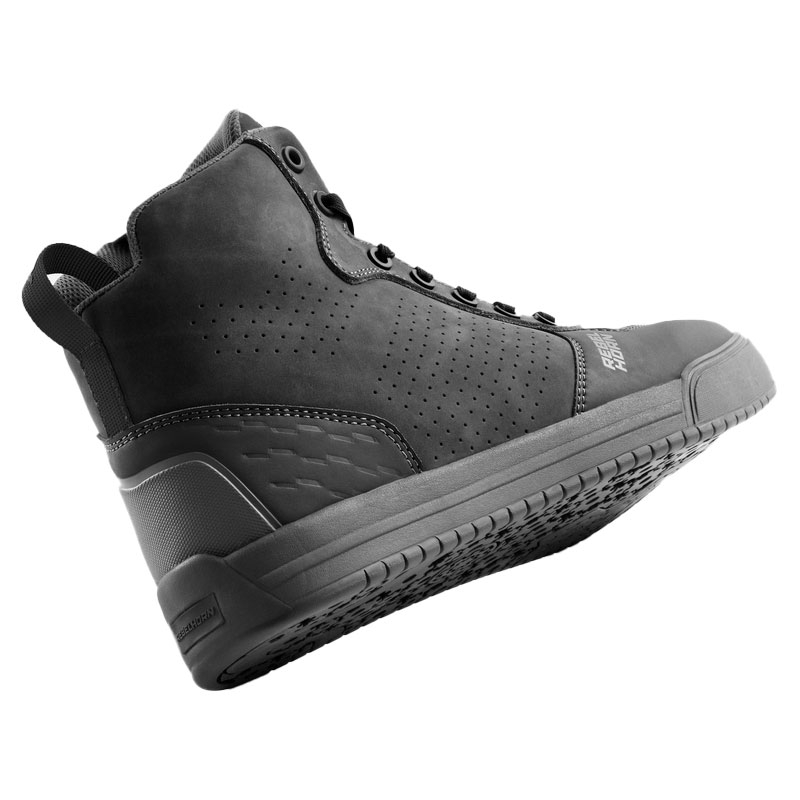 Bottes de moto en cuir noir Rebelhorn Spike