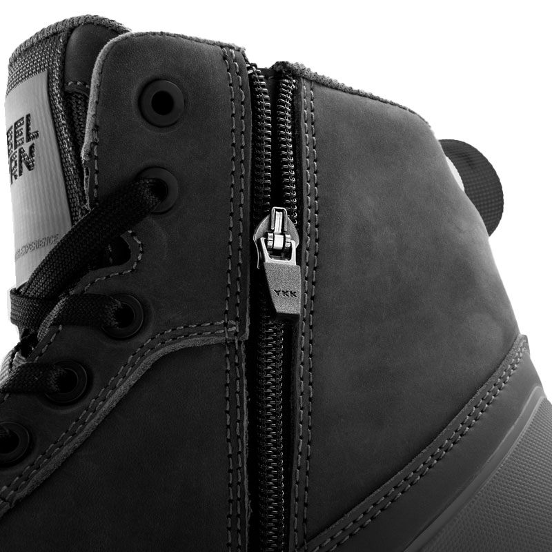 Bottes de moto en cuir noir Rebelhorn Spike