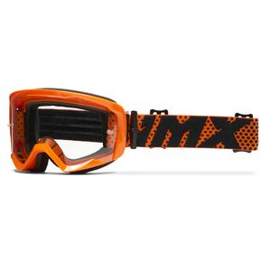 Lunettes de moto iMX Endurance Flip orange avec plexiglas transparent