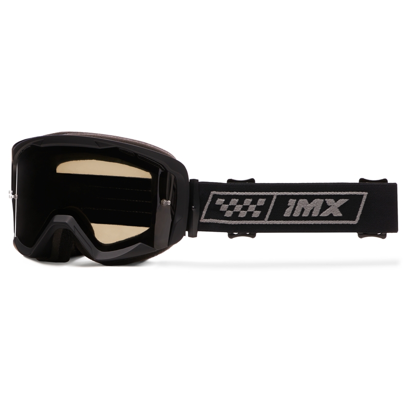 Lunettes moto iMX Endurance Race noir-gris avec plexiglas fumé