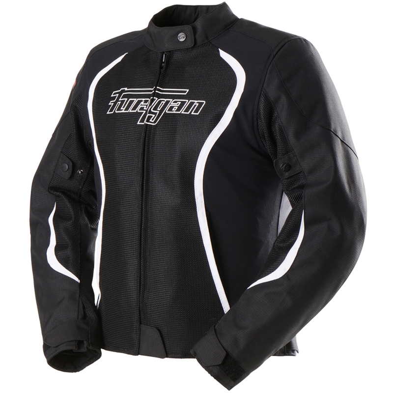 Veste moto 3 en 1 pour femme Furygan Odessa Vented noir-blanc