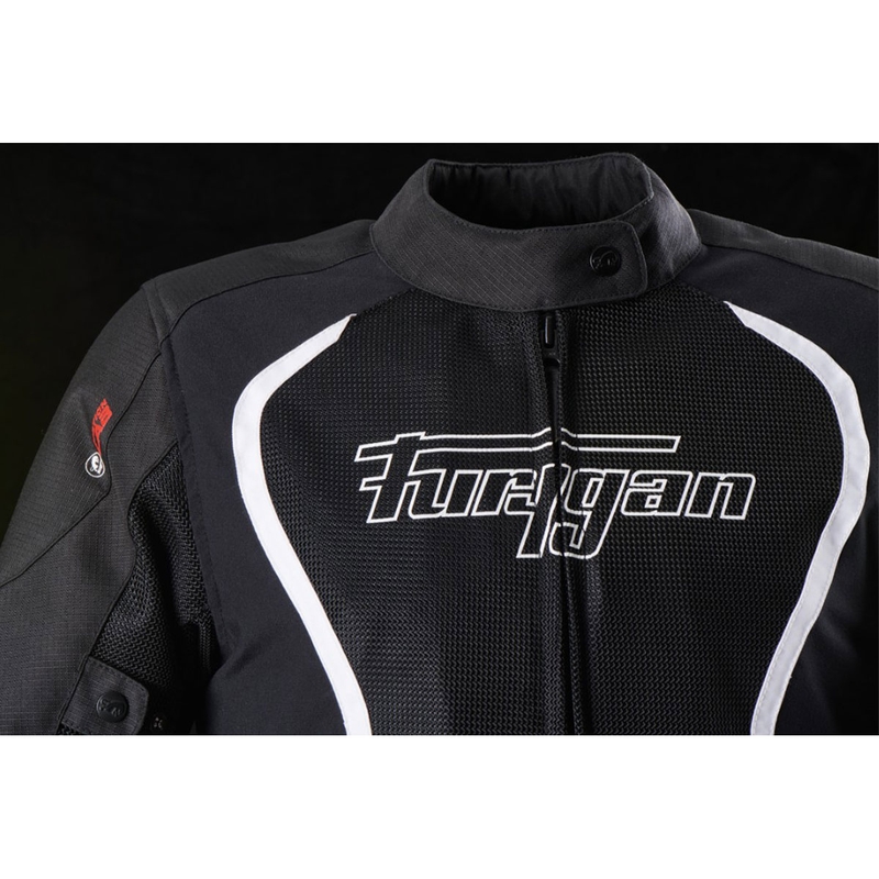 Veste moto 3 en 1 pour femme Furygan Odessa Vented noir-blanc