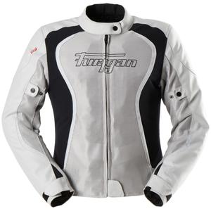 Blouson moto femme Furygan Odessa Vented 3 en 1 beige-noir