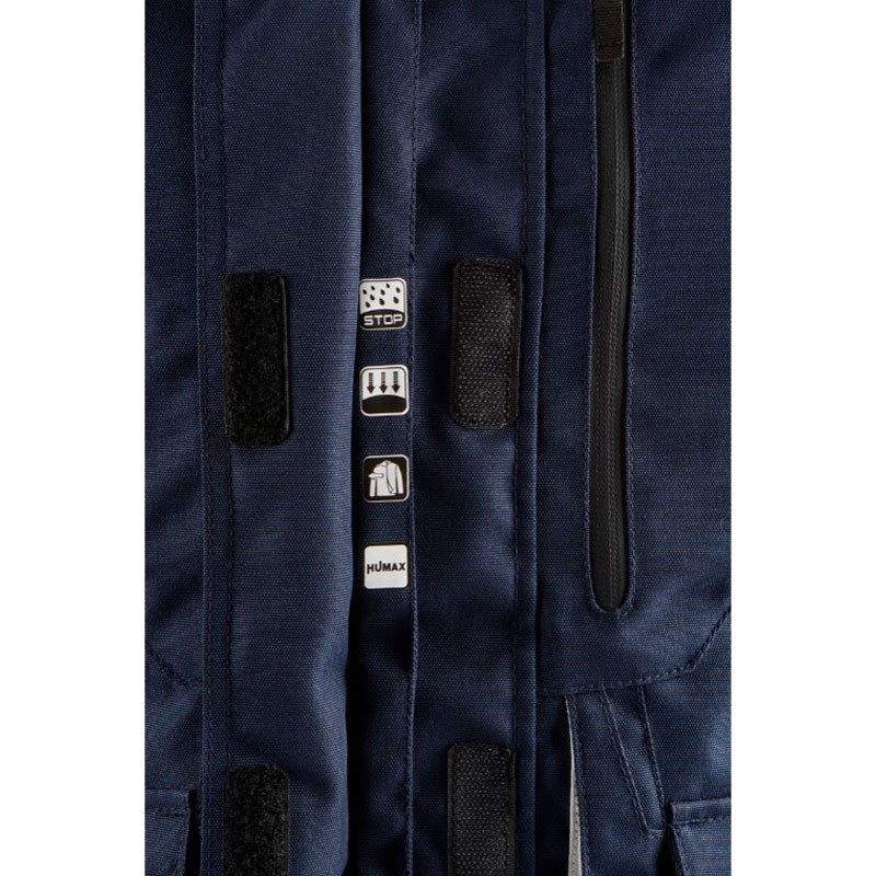 Blouson moto femme Furygan Apalaches Lady Evo bleu-beige-rouge