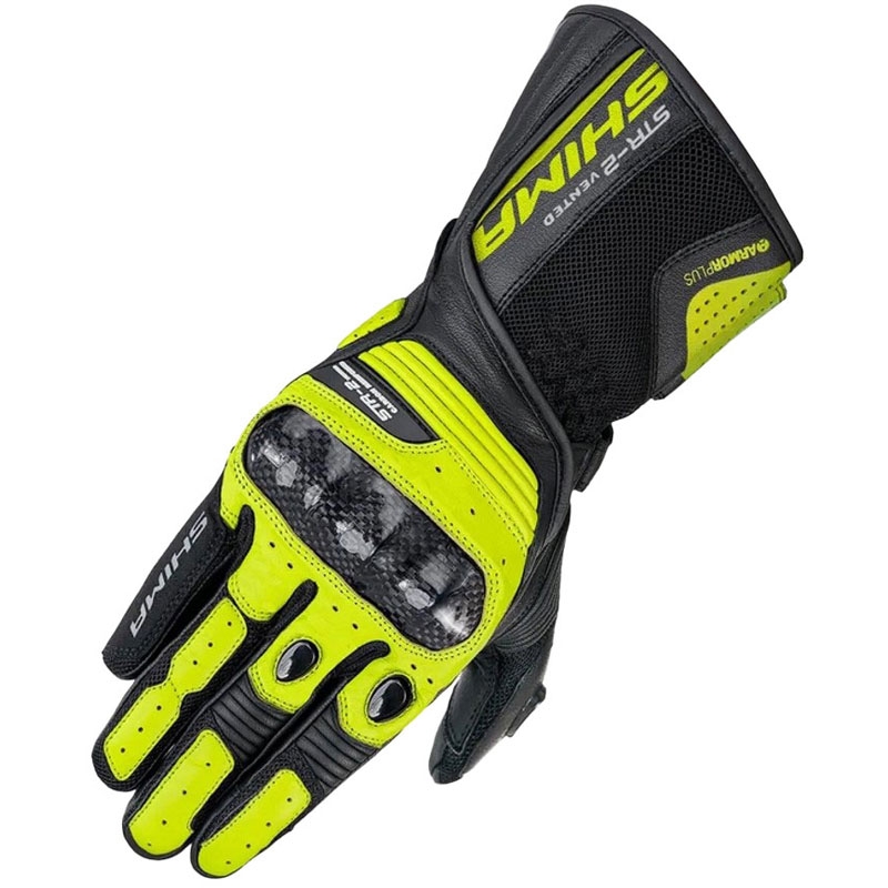Gants moto Shima STR-2 Vent jaune fluo
