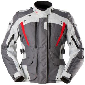 Blouson moto femme Furygan Apalaches Lady Evo gris-beige-rouge