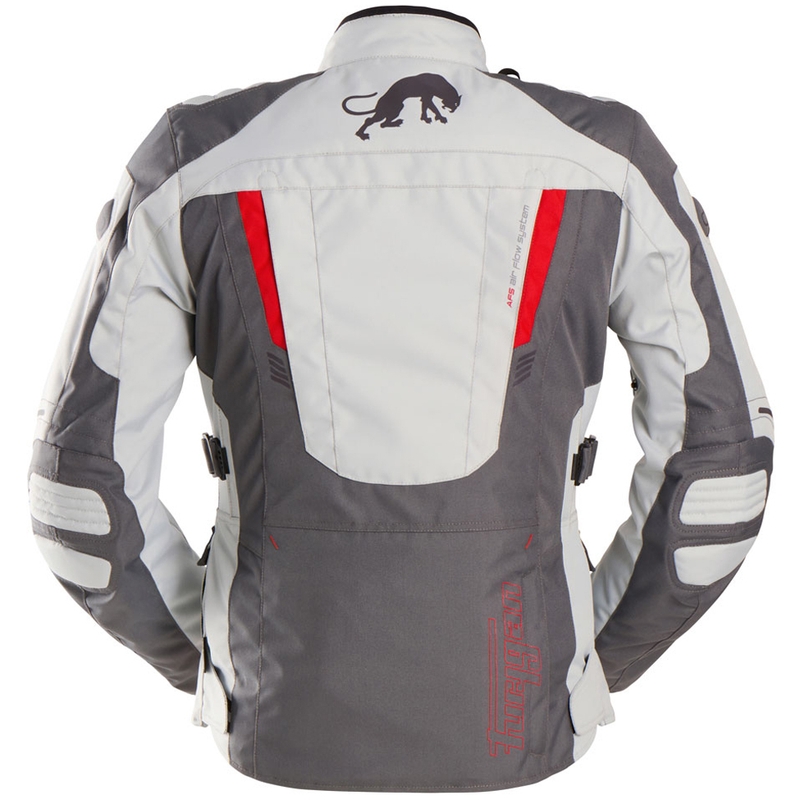 Blouson moto femme Furygan Apalaches Lady Evo gris-beige-rouge