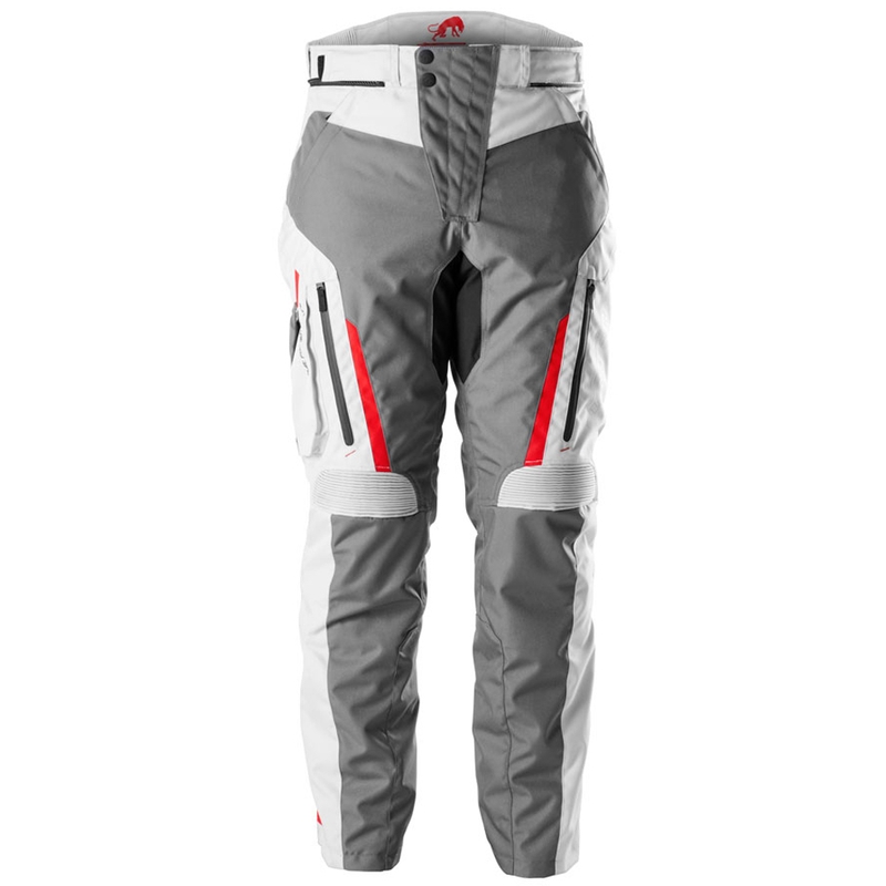Pantalon moto Furygan Killington gris-beige-rouge