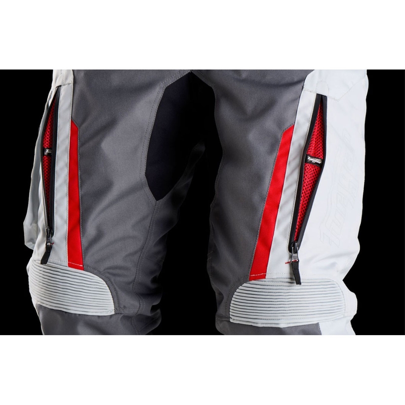 Pantalon moto Furygan Killington gris-beige-rouge
