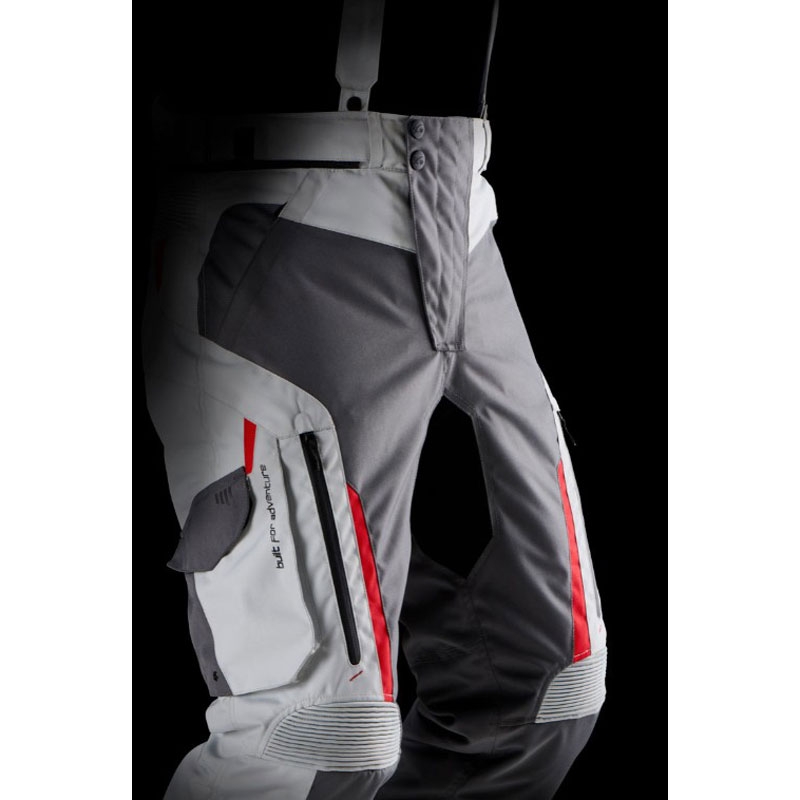 Pantalon moto Furygan Killington gris-beige-rouge