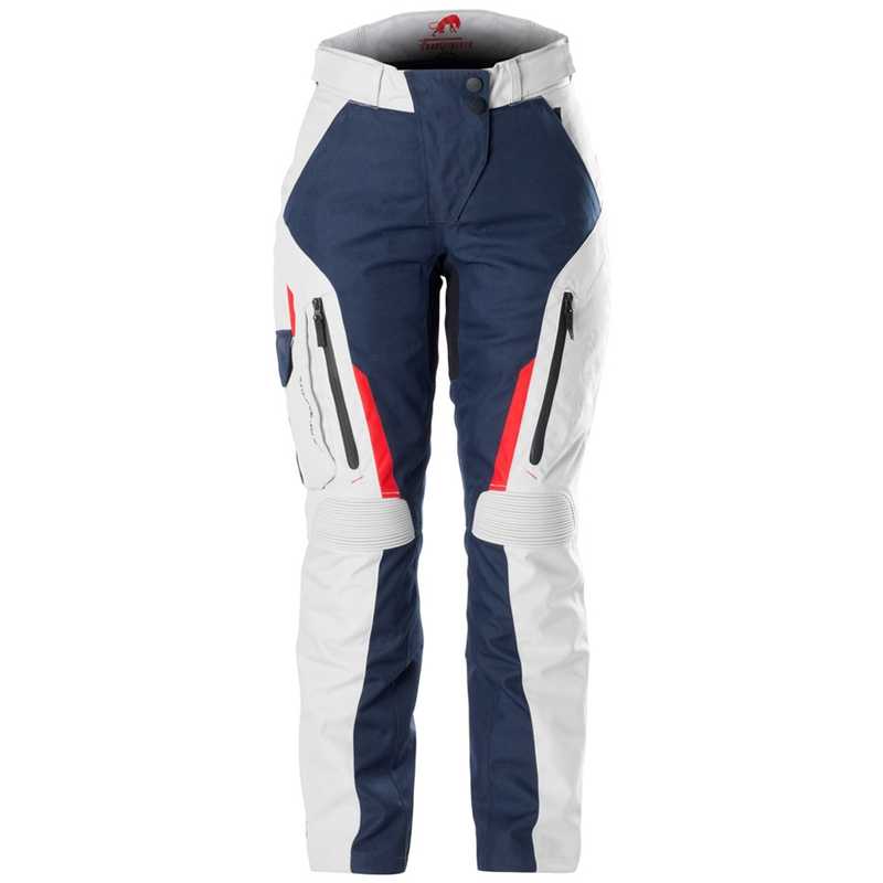 Pantalon moto femme Furygan Killington Lady bleu-beige-rouge