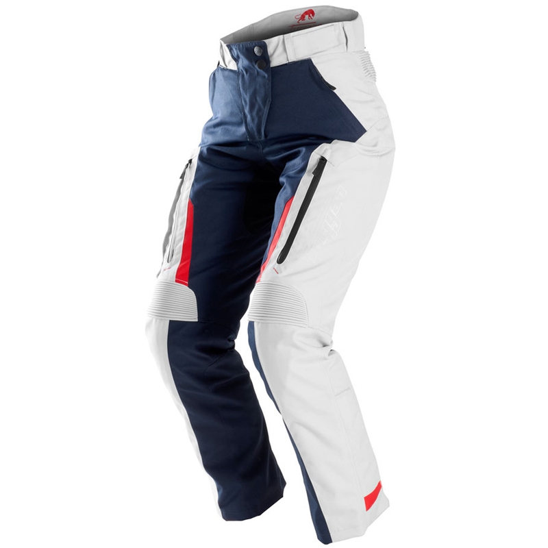 Pantalon moto femme Furygan Killington Lady bleu-beige-rouge