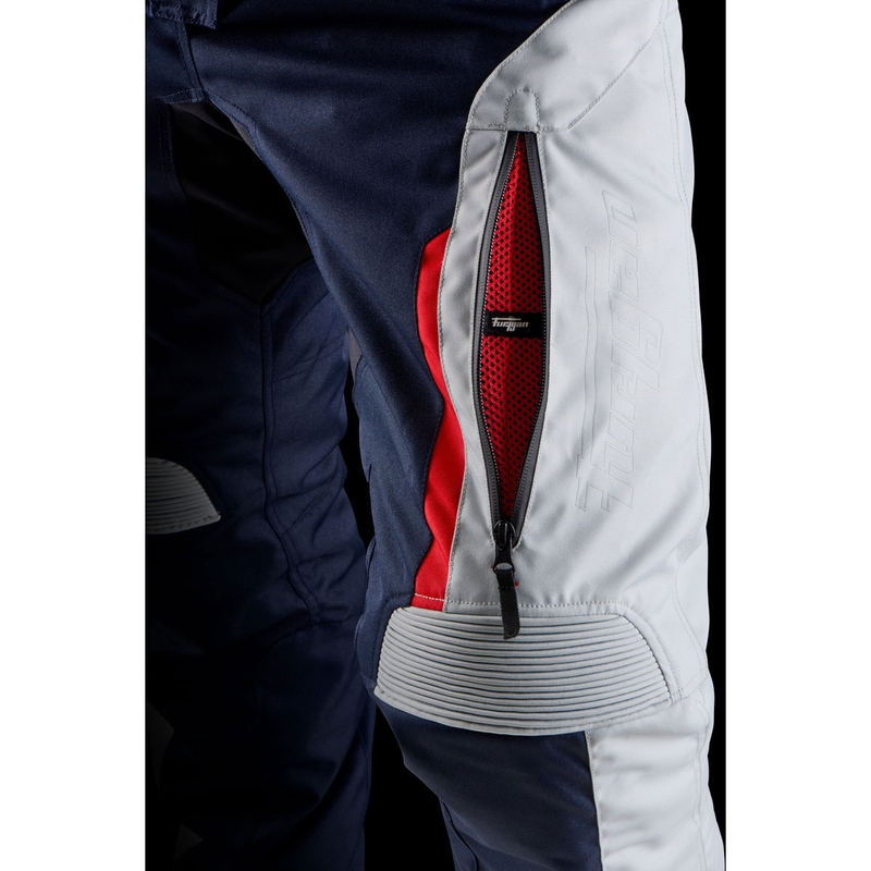 Pantalon moto femme Furygan Killington Lady bleu-beige-rouge