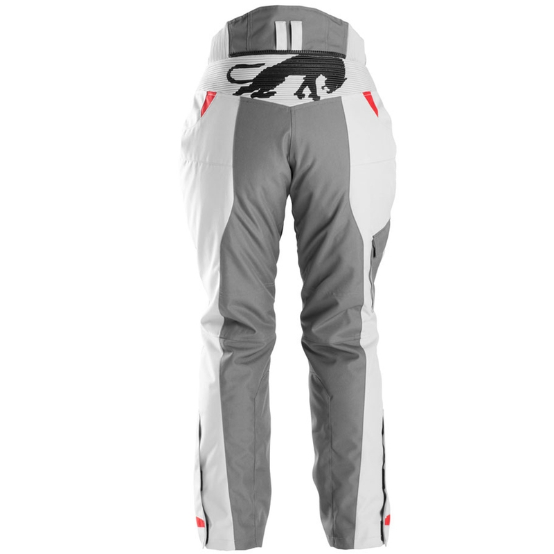 Pantalon moto femme Furygan Killington Lady gris-beige-rouge