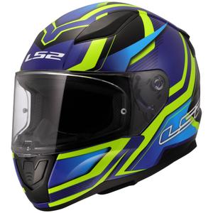 Casque moto intégral LS2 FF353 Rapid II Flitz jaune fluo-bleu