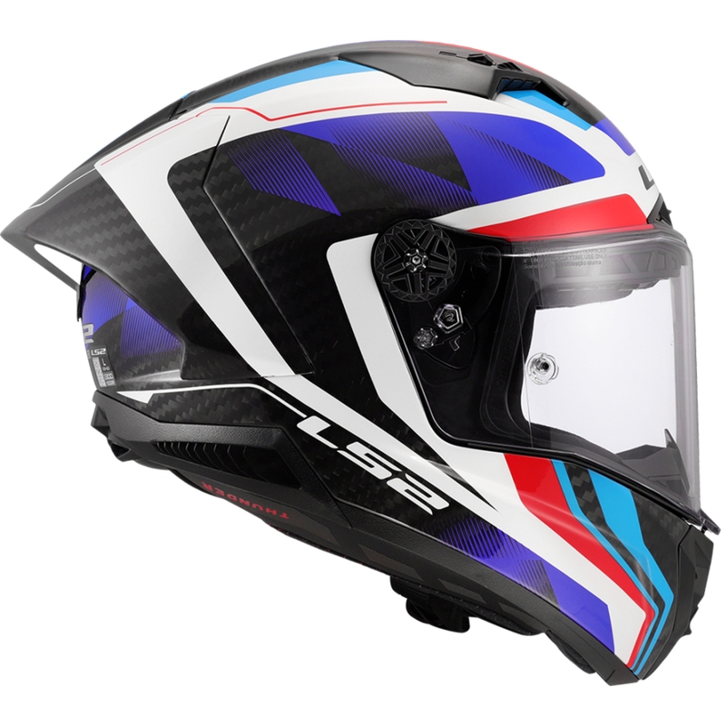 Casque moto intégral LS2 FF805 Thunder C GP Aero Raute bleu-rouge