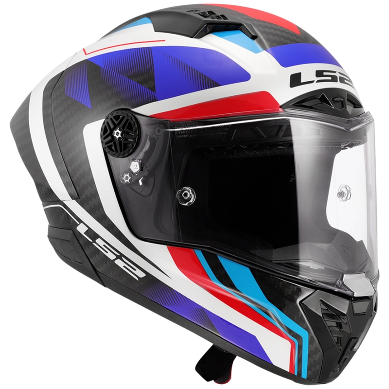 Casque moto intégral LS2 FF805 Thunder C GP Aero Raute bleu-rouge