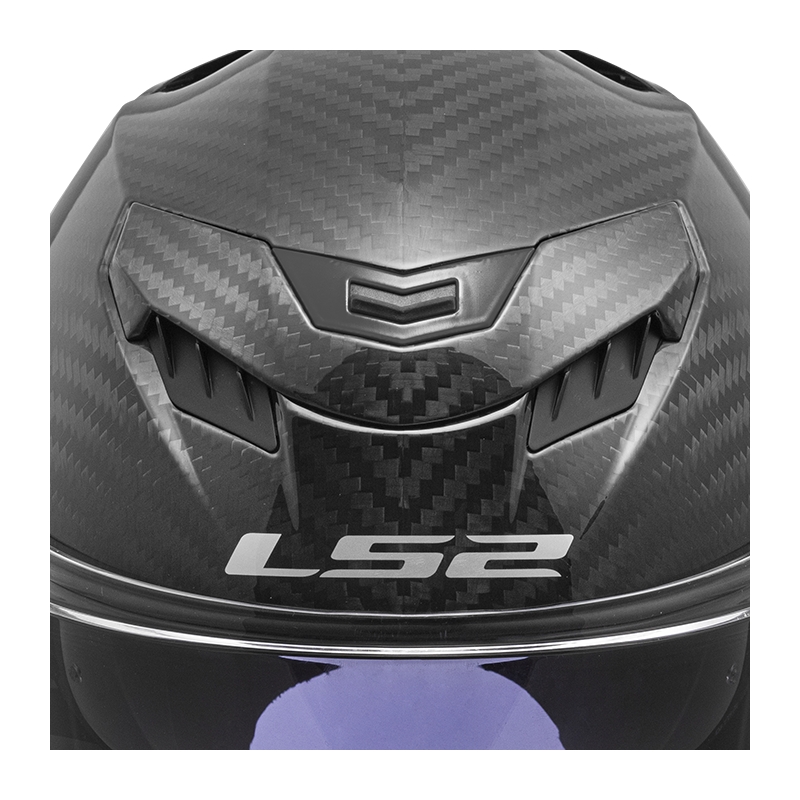 Casque moto intégral LS2 FF807 Dragon Carbon noir mat