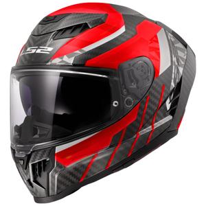 Casque moto intégral LS2 FF807 Dragon Trax rouge