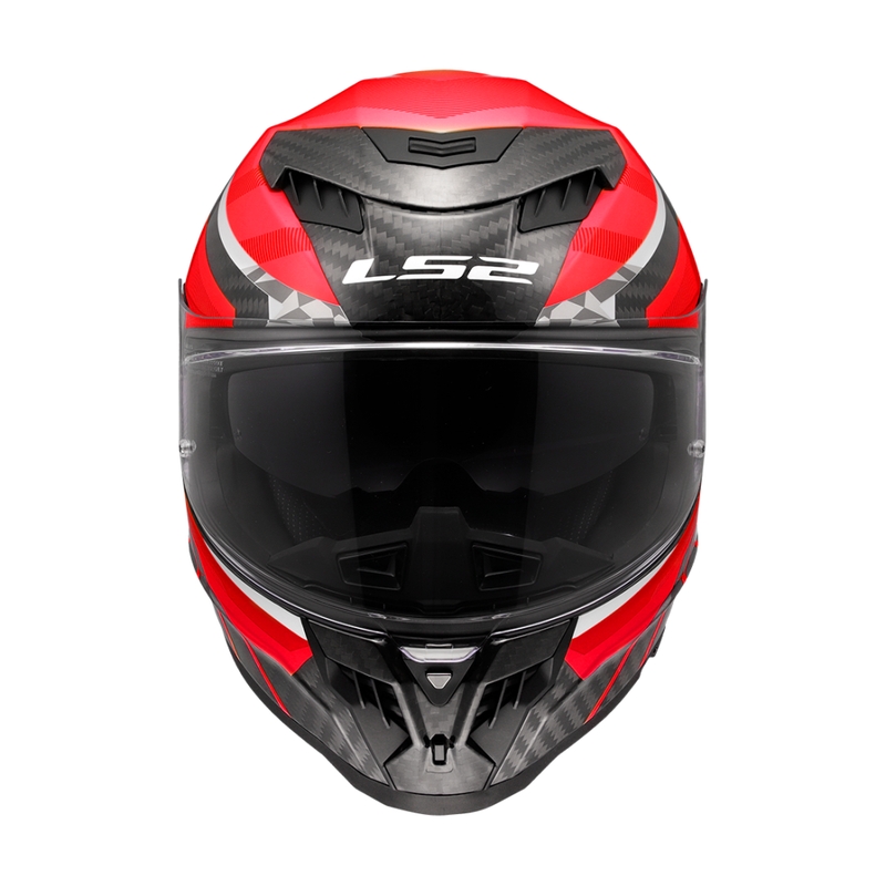 Casque moto intégral LS2 FF807 Dragon Trax rouge