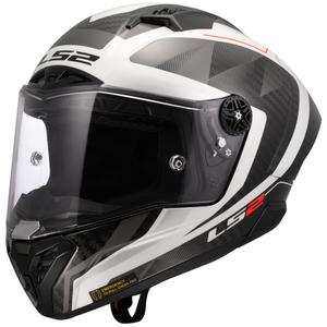 Casque moto intégral LS2 FF805 Thunder C GP Aero Raute blanc-gris
