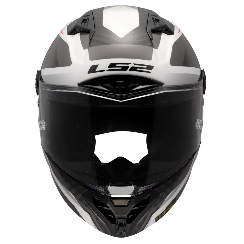 Casque moto intégral LS2 FF805 Thunder C GP Aero Raute blanc-gris