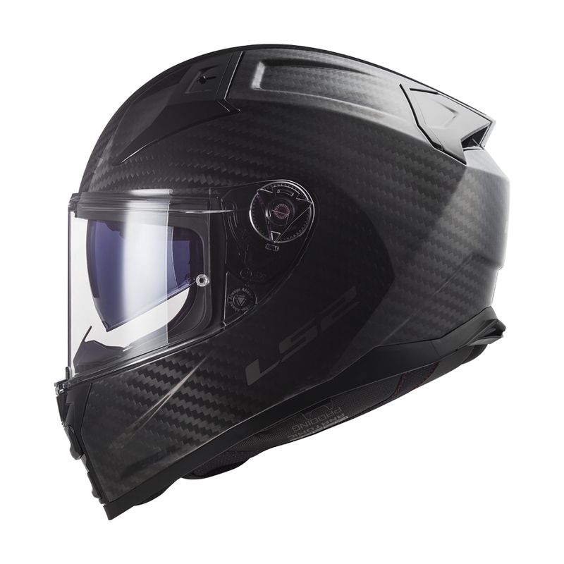 Casque moto intégral LS2 FF811 Vector II Carbon noir mat
