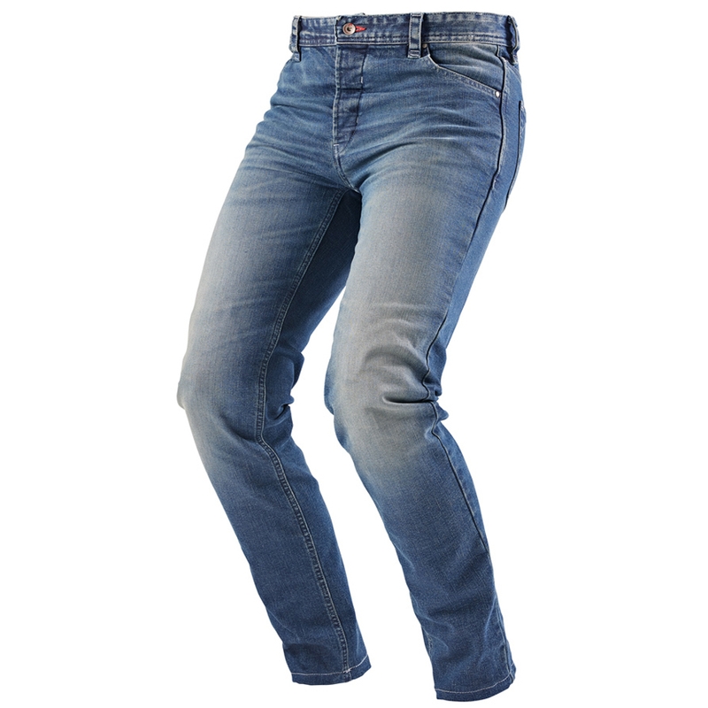 Jean de moto droit Furygan D12 X Kevlar® bleu clair délavé