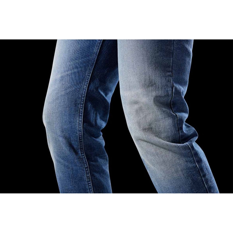 Jean de moto droit Furygan D12 X Kevlar® bleu clair délavé