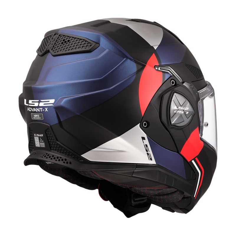 Casque moto modulable LS2 FF901 Advant X Ultra bleu-rouge