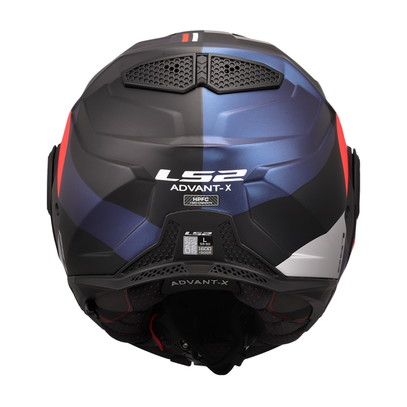 Casque moto modulable LS2 FF901 Advant X Ultra bleu-rouge
