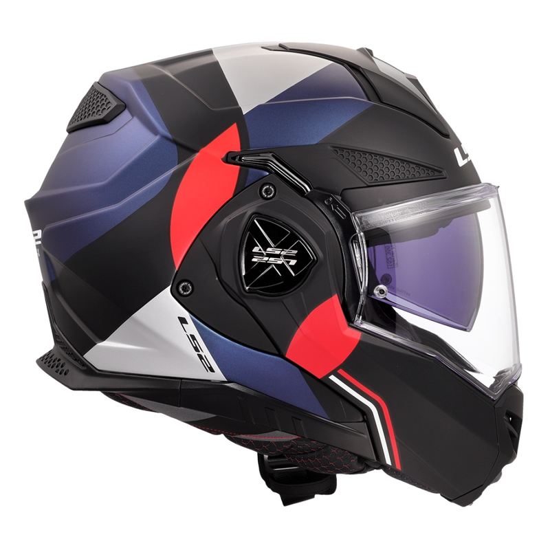 Casque moto modulable LS2 FF901 Advant X Ultra bleu-rouge