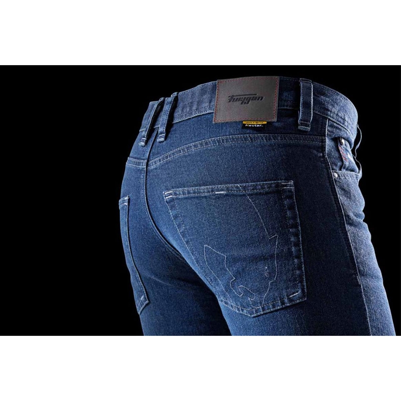 Jean moto droit Furygan K12 X Kevlar® Bleu