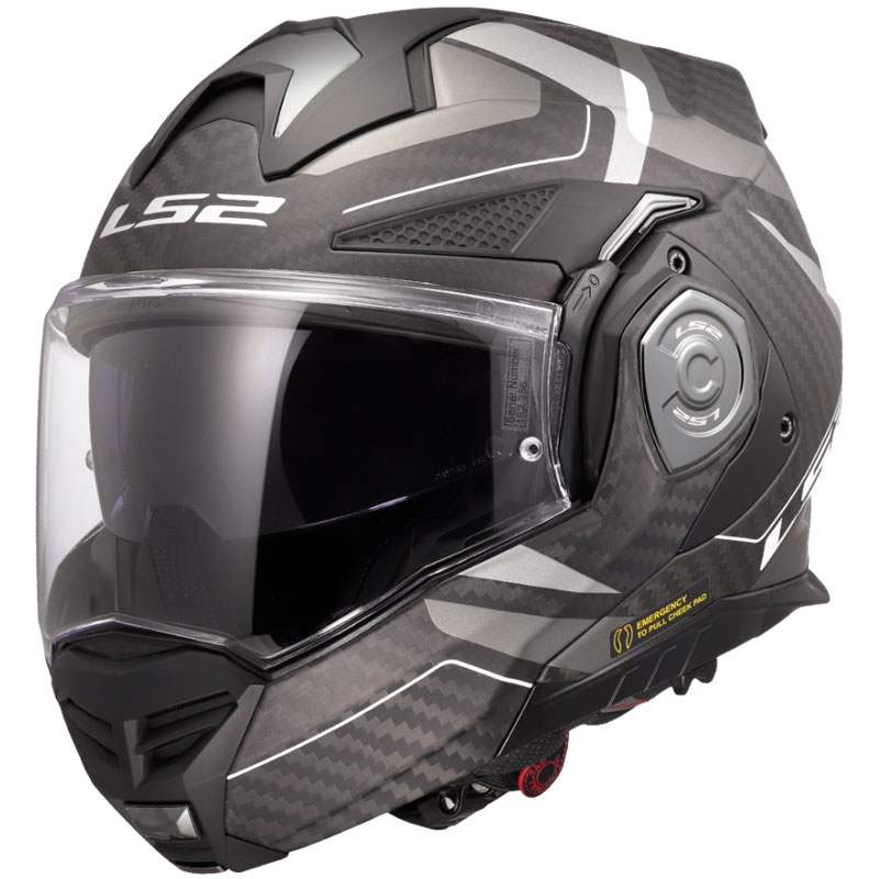 Casque moto modulable LS2 FF901 Advant XC Horizon gris argent