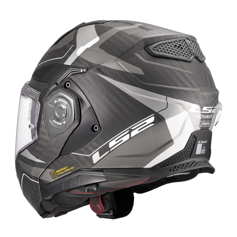 Casque moto modulable LS2 FF901 Advant XC Horizon gris argent