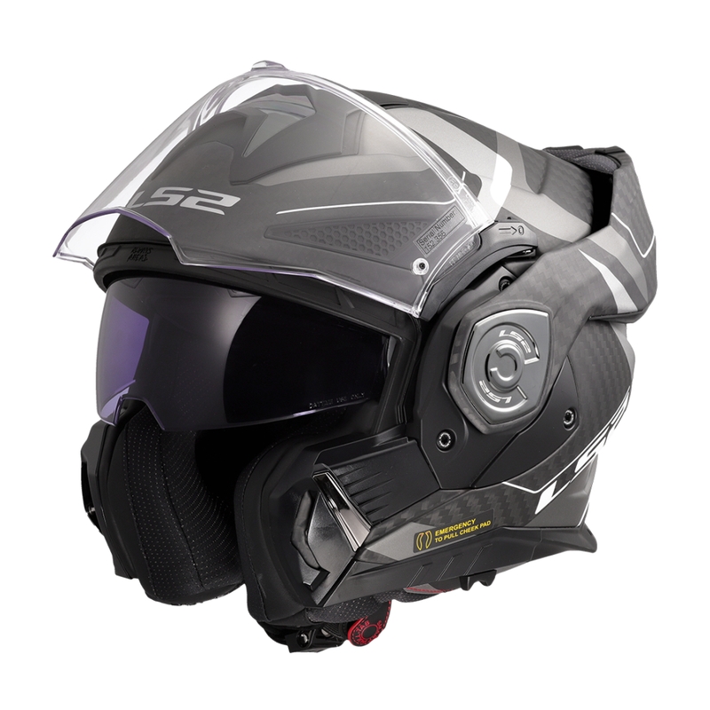 Casque moto modulable LS2 FF901 Advant XC Horizon gris argent