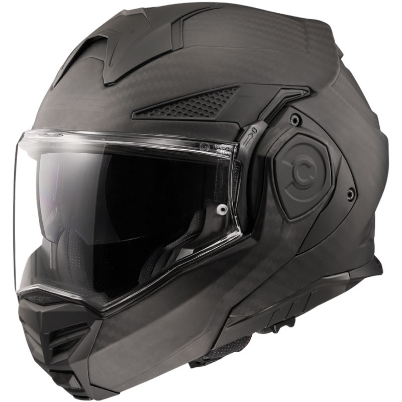 Casque moto modulable LS2 FF901 Advant X Solid Carbon noir mat