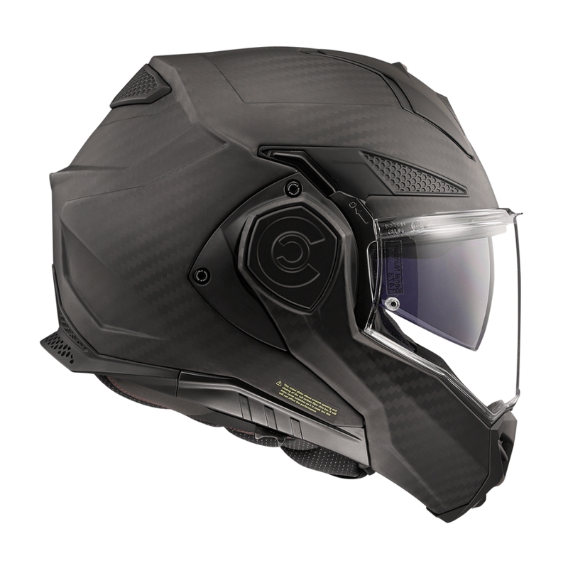 Casque moto modulable LS2 FF901 Advant X Solid Carbon noir mat