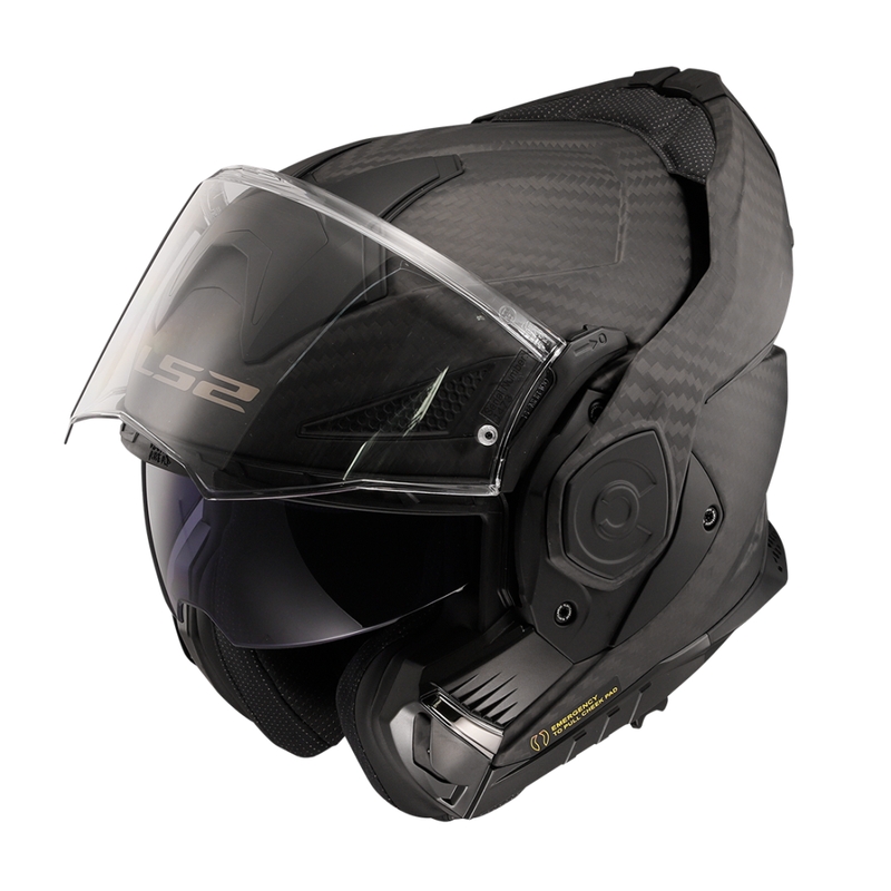 Casque moto modulable LS2 FF901 Advant X Solid Carbon noir mat