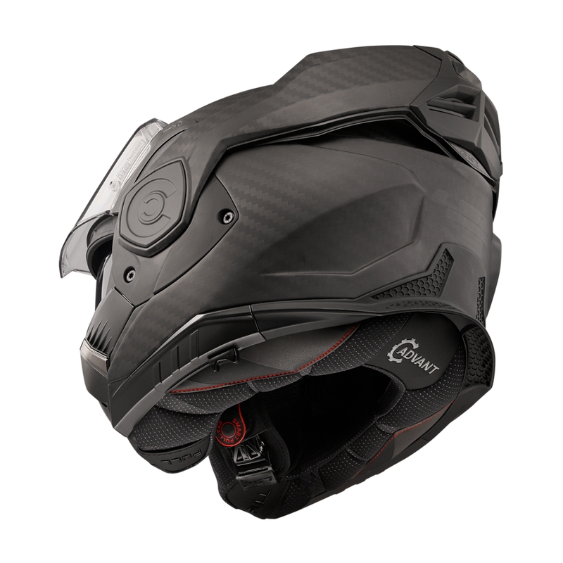 Casque moto modulable LS2 FF901 Advant X Solid Carbon noir mat