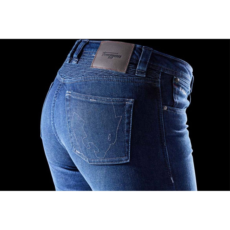 Jean moto femme Furygan Purdey Evo Slim bleu